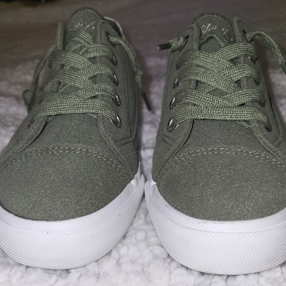 Blowfish Malibu Women’s Olive Green Low Top Sneakers Size 8 Casual Shoes - Picture 3 of 6